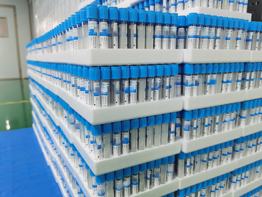 ISO13485 16 * 100mm Sodium Sitrat Blue Top Tubes PT Inr Blood Collection Tubes