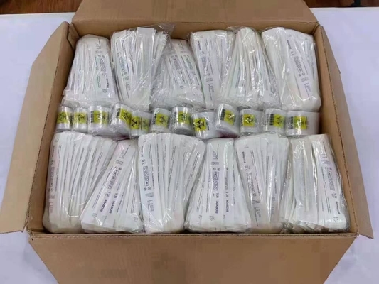 150mm Flocked Nasal Swab Untuk Koleksi Spesimen Kit Sampel Virus Covid-19