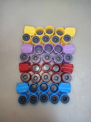 Dia 13mm 16mm Blood Collection Tube Parts Rubber Cap Stopper