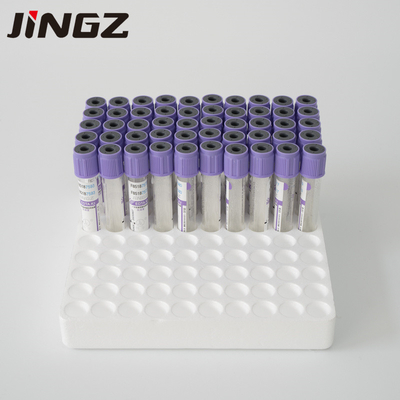 CE Disetujui K2 EDTA Tube Disposable Vacuum Blood Collection Tube 13 * 75mm