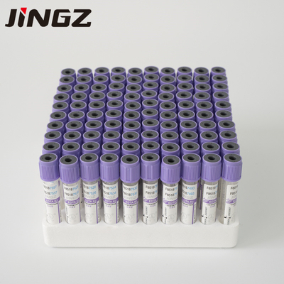 CE Mark Lavender Tabung EDTA Atas 8ml-10ml Edta K3 Tabung Pengumpul Darah