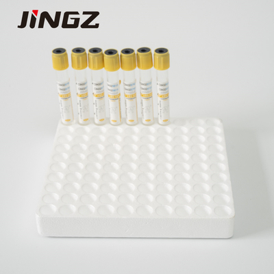 Kaca PET Yellow Top Serum Separator Tube 5 Ml SST Tube Untuk Rumah Sakit