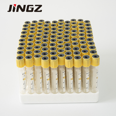Kaca PET Yellow Top Serum Separator Tube 5 Ml SST Tube Untuk Rumah Sakit
