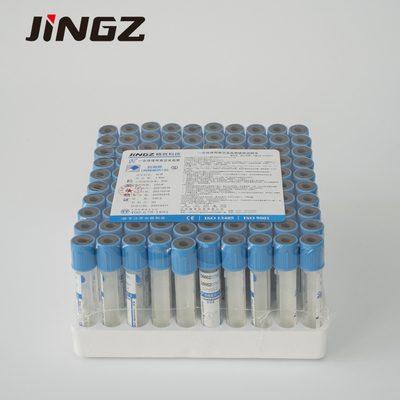 Tabung Kaca PET Sitrat Vacuum 2,7 Ml Tabung Sodium Sitrat Untuk Pengumpulan Darah