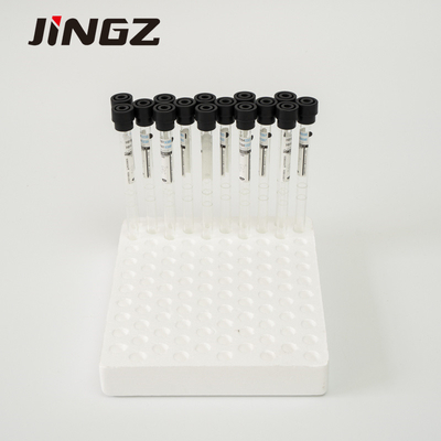 4NC ESR Sodium Sitrat Vial 9x120mm Black Cap Venous Blood Collection Tube