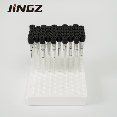 Kaca 3,8% Tabung Natrium Sitrat Hitam 8 * 120mm Botol Sampel ESR Panjang