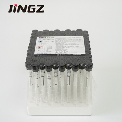 Tabung ESR Hitam 1.6ml Sodium Sitrat 3.8% Tabung Pengumpul Sampel Darah 8 * 120mm