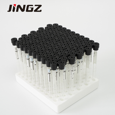 Tabung ESR Hitam 1.6ml Sodium Sitrat 3.8% Tabung Pengumpul Sampel Darah 8 * 120mm