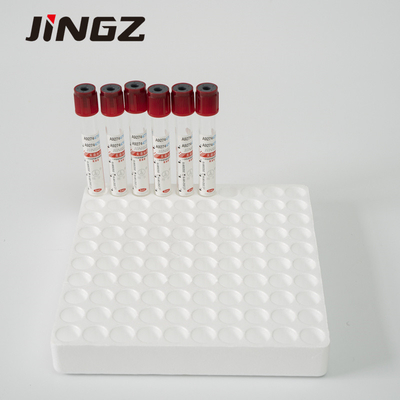4ml Tanpa Tabung Pengumpul Darah Aditif Tabung Serum Top Merah 13 * 75mm