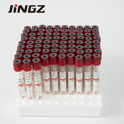 4ml Tanpa Tabung Pengumpul Darah Aditif Tabung Serum Top Merah 13 * 75mm