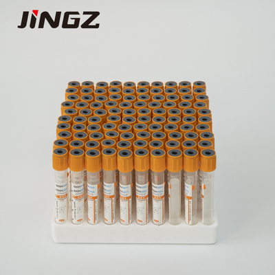 Tabung Pengumpulan Sampel Darah Uji Biokimia Orange Top Vacuum Tube