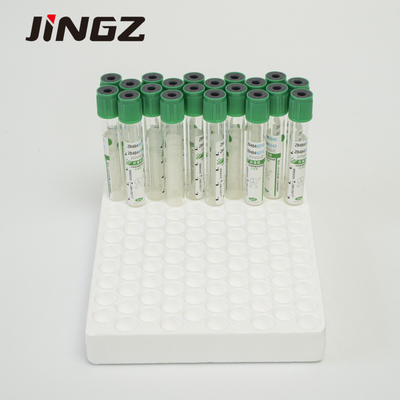 Tabung Pengumpul Sampel Darah Lithium Heparin Hijau Tabung Uji Vakum 2-10ml