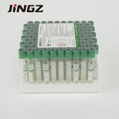 13*75mm Green Top Lithium Heparin Tube 4 Ml Tabung Darah Untuk Tes Biokimia