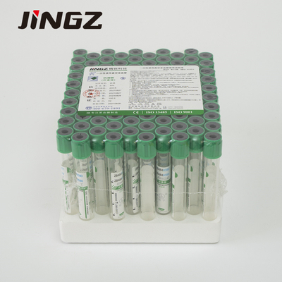 OEM Heparin Tube Vacuum Lithium Heparin Sodium Heparin Green Test Tube