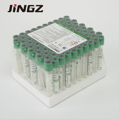 Tabung Pengumpul Sampel Darah Lithium Heparin Hijau Tabung Uji Vakum 2-10ml