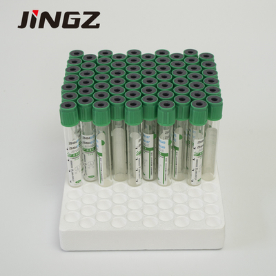 2-5ml Tabung Pengumpul Sampel Darah Plastik Kaca Hijau Lithium Heparin Vacuum