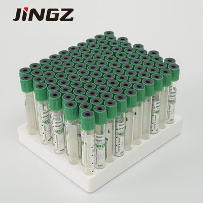 Penggunaan Tunggal 2ml-10ml Botol Koleksi Sampel Darah Lithium Heparin Hijau Tua