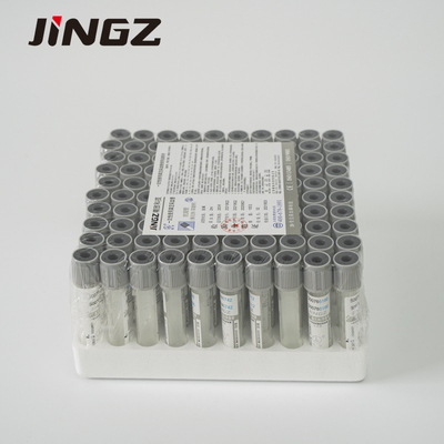2ml PET Grey Sodium Fluoride Dalam Tabung Pengumpul Darah Antikoagulan 13 * 75mm