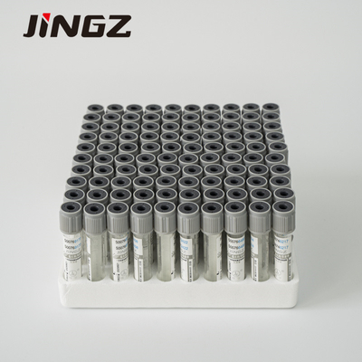 2ml PET Grey Sodium Fluoride Dalam Tabung Pengumpul Darah Antikoagulan 13 * 75mm