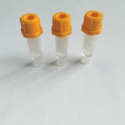 Tabung Pengumpul Darah Tutup Kuning Biokimia PP 0.5ml Gel Pemisah Tabung Darah