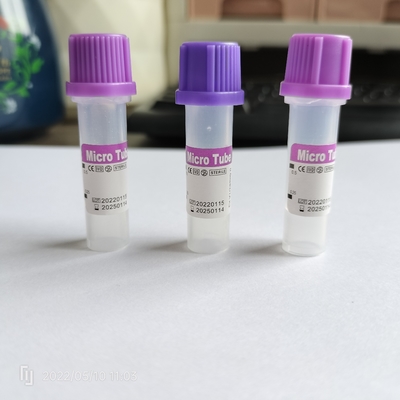 PP Antikoagulan Micro EDTA Tabung Penyimpanan Darah Lavender Top