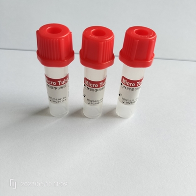 CE ISO13485 Tabung Pengumpul Darah Mikro Pediatrik 11 * 45mm Untuk Pasien Geriatri