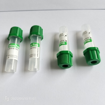 Tabung Pengumpul Darah Mikro Perifer Green Cap 0.25ml-1ml Untuk Anak
