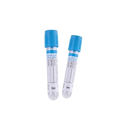 ISO13485 16 * 100mm Sodium Sitrat Blue Top Tubes PT Inr Blood Collection Tubes
