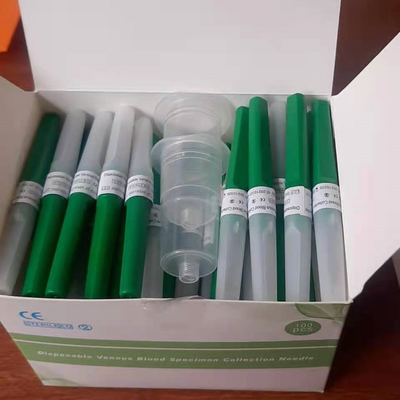 Hijau 21G * 1 1/2 &quot;Jarum Pengumpul Darah Vacuum Multisampel