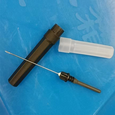 Jarum Vacuum Hitam 22g Jarum Koleksi Darah Multi Sampel Dengan Pemegang