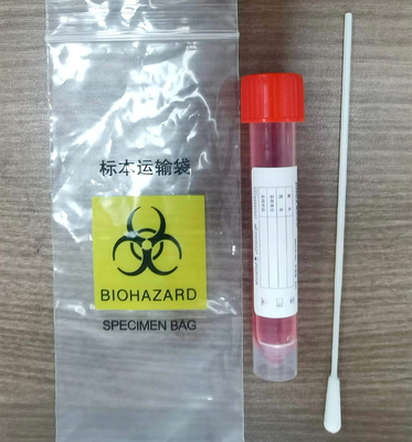 PP 5ml-10ml Virus Sampling Kit Vtm Sampling Tube Dengan 2 pcs Flocked Swab