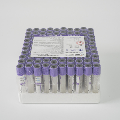 Disemprot K3edta Vacuum 2ml Kaca Botol Uji Darah Ungu Label OEM