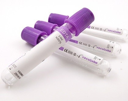 Sterilisasi Radiat Purple Cap K2edta Tabung Uji Antikoagulan 13 * 75mm