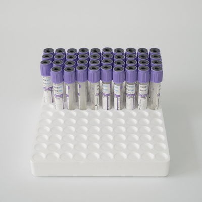 CE Disetujui 4ml Edta Tubes Purple Top Blood Draw Tubes Samples Tersedia
