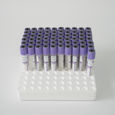 Vakum Medis K3 EDTA Vial Lavender Top Blood Collection Tube Tanda ISO13485