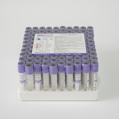 Singel Use 3ml K3 EDTA Blood Collection Tube Botol Darah Ungu