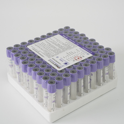 Vakum Medis K3 EDTA Vial Lavender Top Blood Collection Tube Tanda ISO13485