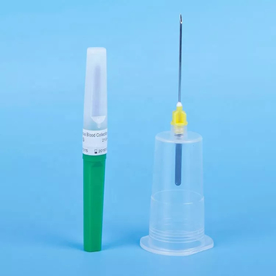 21G 1/5 &quot;Pena Jarum Pengumpul Darah Jarum Vacuum Hijau