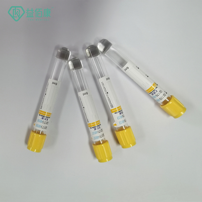 Yellow Cap Gel Clot Activator Tube 16*100mm Pengumpul Darah Vacuum