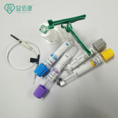 25 Pengukur Darah Koleksi Jarum Kupu-kupu 2-10ml Dengan Pemegang Pengaman