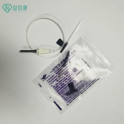 22G Black Blood Collection Butterfly Needle Dengan Paket Individu Satu Sayap