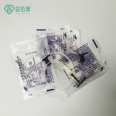 22G Black Blood Collection Butterfly Needle Dengan Paket Individu Satu Sayap
