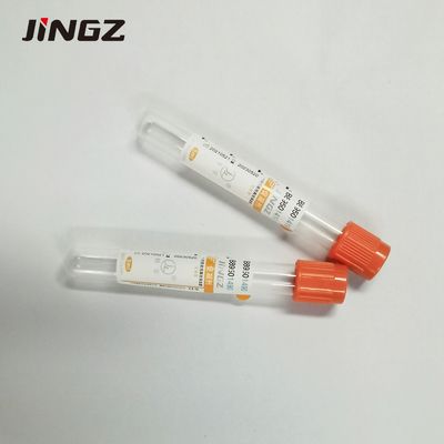 Orange atau Red Cap Pro-koagulasi tabung dengan pembekuan aktivator 4ml 5ml 6ml tabung tes darah