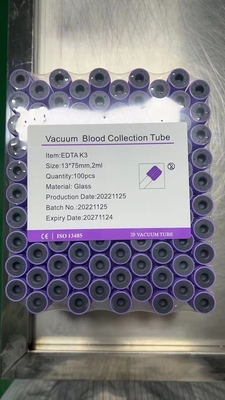Pengumpulan Darah Vacuum Produsen Tabung EDTA 0,5-10ml Tabung Kaca PET