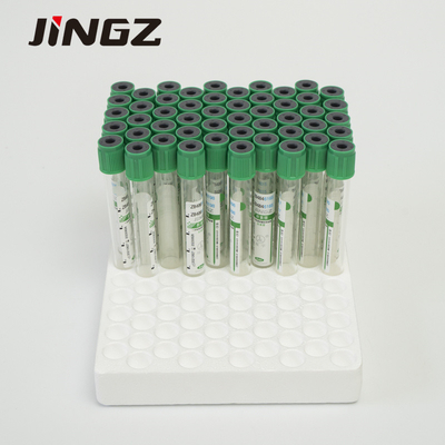 13*75mm Green Top Lithium Heparin Tube 4 Ml Tabung Darah Untuk Tes Biokimia