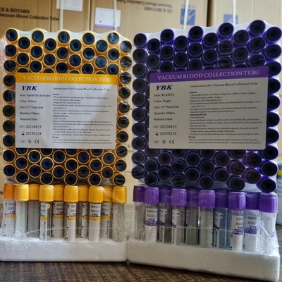 Pengumpulan Darah Vacuum Produsen Tabung EDTA 0,5-10ml Tabung Kaca PET