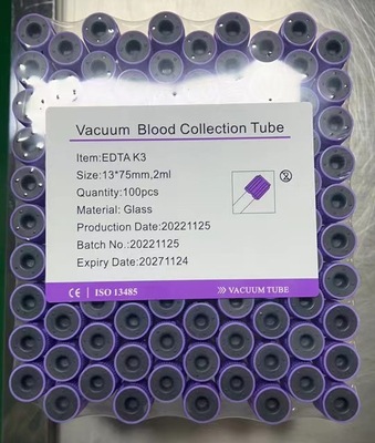 Press Cap K3 EDTA Blood Collection Tube Tabung Vakum Steril 2ml