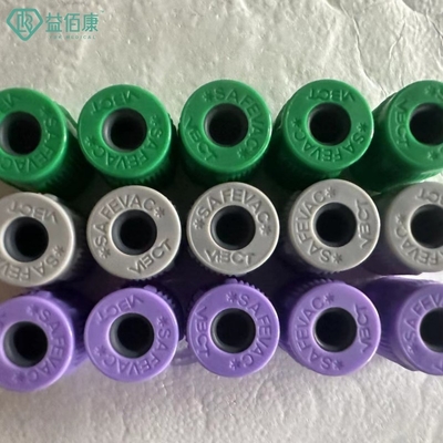Tutup Tabung Darah Tipe Tertutup SAFEVAC Dengan Sumbat Karet Dia.13mm Tutup Rakitan