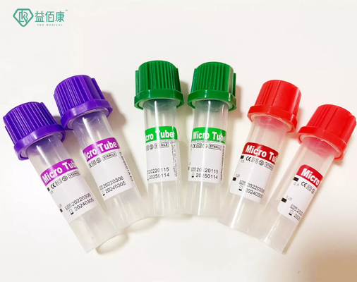 Tabung Pengumpulan Darah Mikro Non Vacuum Medis 0.25ml 0.5ml 1ml EDTA K2K3 / Tabung Gel