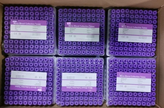 Tabung Pengumpul Darah Mikro Kapasitas 0,5ml - Tabung Edta Mini Waktu Rak 2 Tahun